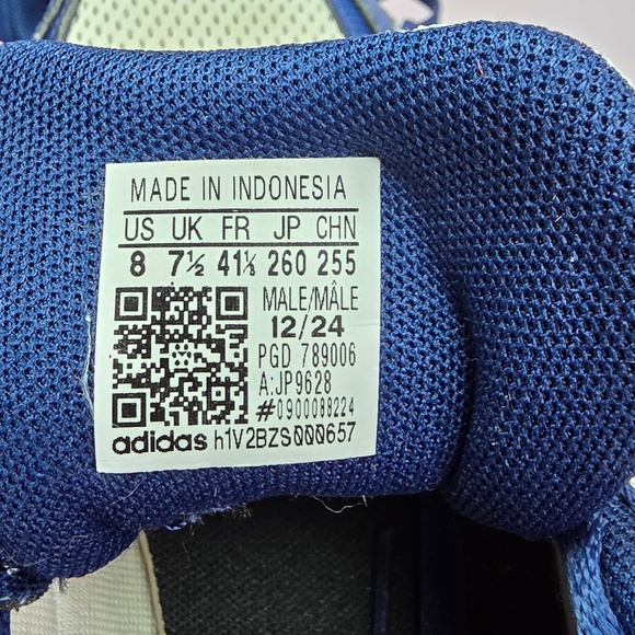 Adidas Men’s Size 8 Blue Red Running Sneakers Athletic EU 41.5 - Picture 7 of 8